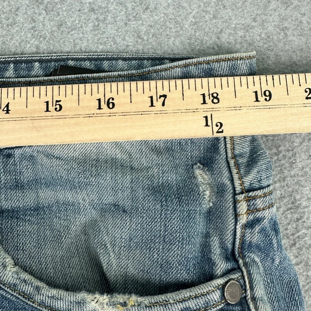 G-Star Raw Jeans Mens Blue GS BAW-01‎ Straight Leg Button Fly Distressed Denim